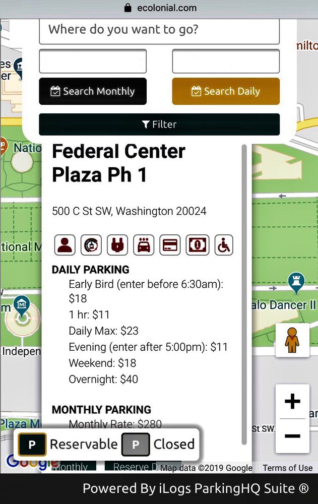 COLONIAL PARKING Updated June 2024 500 C St SW, Washington