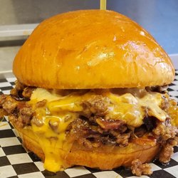 Fast Eddie’s Burgers - Chopped Beef with Smoked Bacon and Caramelized Onion