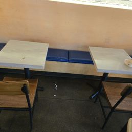 Tables were dirty and even after we were there for 1 hour no body cleaned it and AC was not working when outside temperature is 102 degrees
