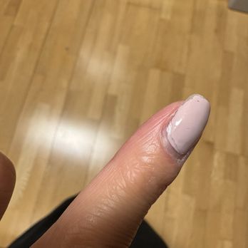 Green Nail - Poor nail polish and top coat application - Nail Salons Near Me - Sherman Oaks, California Green Nail - Poor nail polish and top coat application - Nail Salons Near Me - Sherman Oaks, California