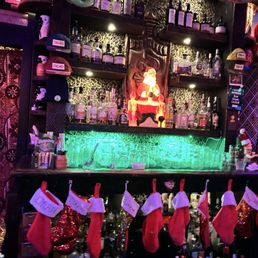 Behind the bar