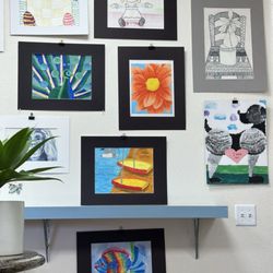 Student art work.