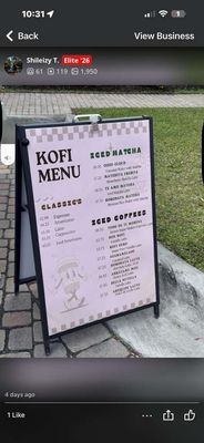 Menu photo 2 Kofi Doral, FL