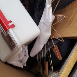 Threw everything in a box with no protection. And we paid extra for them to pack it.