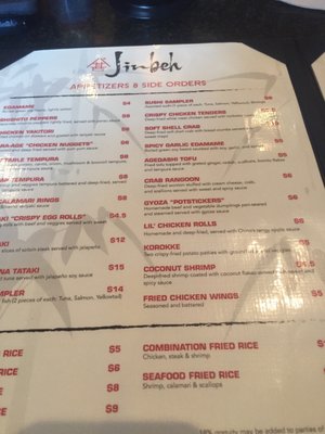 Menu photo 6 Jinbeh Frisco, TX