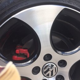 Mud streaks on rims.