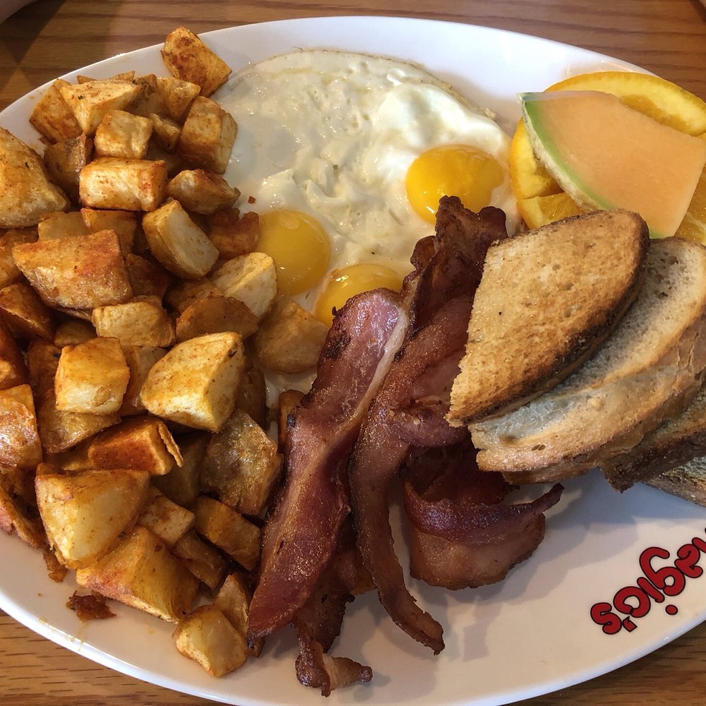 Panagio's All Day Grill - Bacon and Eggs ($9.50) - American Near Me - Mississauga, Ontario