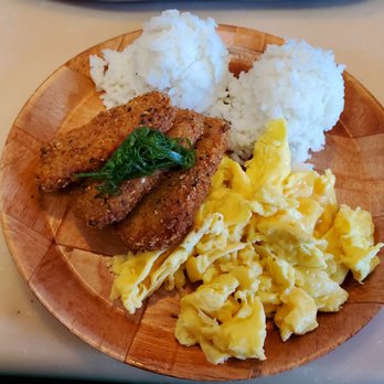 My Cafe - Furikake panko crusted spam - Breakfast & Brunch Near Me - Kapolei, Hawaii My Cafe - Furikake panko crusted spam - Breakfast & Brunch Near Me - Kapolei, Hawaii