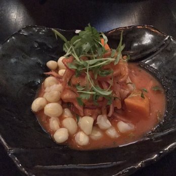 Tanta - Mixto cebiche - salmon, squid, shrimp, scallop, rocoto - Peruvian Near Me - Chicago, Illinois
