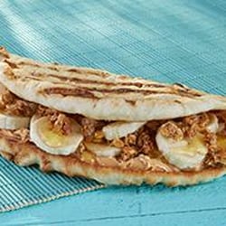 Tropical Smoothie Cafe - Peanut Butter Banana Crunch Flatbread!