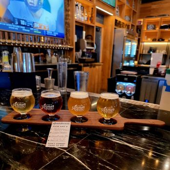 Armor Brewing - Flight of beer!! - Breweries Near Me - Allen, Texas