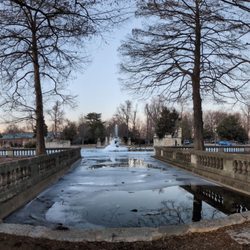 Tower Grove Park - Enjoying a warmish winter walk by the fountain!