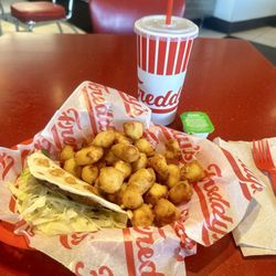 Freddy's Frozen Custard & Steakburgers - Steakburger Taco and Cheese Curds