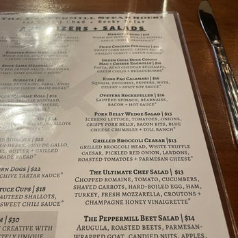 The Peppermill Steakhouse - Menu - Cocktail Bars Near Me - Tempe, Arizona The Peppermill Steakhouse - Menu - Cocktail Bars Near Me - Tempe, Arizona