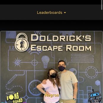 Doldrick's Escape Room - My husband and I taking the completion photo - Escape Games Near Me - Kissimmee, Florida Doldrick's Escape Room - My husband and I taking the completion photo - Escape Games Near Me - Kissimmee, Florida