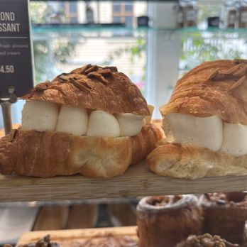 Sift Bake Shop - Almond croissant with puffy cream - Bakeries Near Me - Mystic, Connecticut Sift Bake Shop - Almond croissant with puffy cream - Bakeries Near Me - Mystic, Connecticut