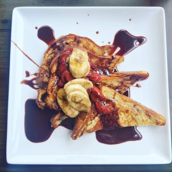 Craft House - French toast with strawberries, bananas and Nutella ganache. - New American Near Me - Dana Point, California