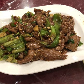 Hot Kitchen Sichuan Style 满嘴香 - Shredded Beef with Fresh Hot Pepper / Braised tender beef: not sure which one this is, but it's pretty good to me, though not spicy - Szechuan Near Me - Flushing, New York Hot Kitchen Sichuan Style 满嘴香 - Shredded Beef with Fresh Hot Pepper / Braised tender beef: not sure which one this is, but it's pretty good to me, though not spicy - Szechuan Near Me - Flushing, New York
