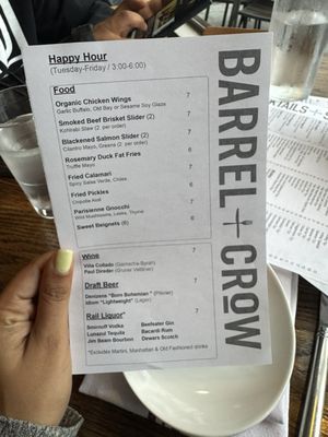 Menu photo 7 Barrel & Crow Bethesda, MD