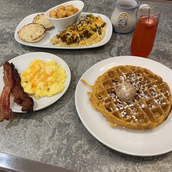 Another Broken Egg Cafe - Pumpkin Waffle - Breakfast & Brunch Near Me - Indianapolis, Indiana