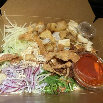 Burma Choice - Rainbow Salad neatly packed. This salad was delicious - Burmese Near Me - San Jose, California Burma Choice - Rainbow Salad neatly packed. This salad was delicious - Burmese Near Me - San Jose, California