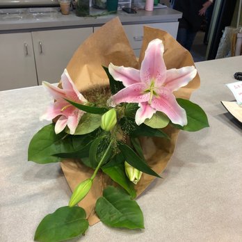 Above The Stem - The lily arrangement they made - Florists Near Me - Redlands, California