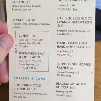 Mal Pan - Beer Menu - Mexican Near Me - Charlotte, North Carolina