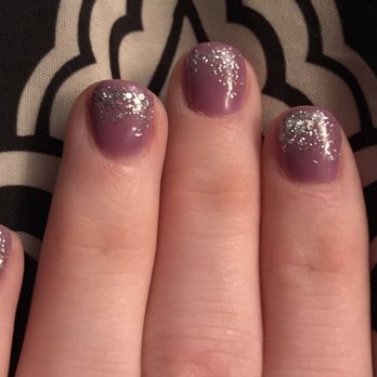 Creative 1 Nails - This is what they gave me instead. Super short nails and a a sloppy glitter job. - Nail Salons Near Me - Arlington Heights, Illinois