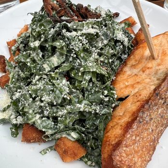 Refinery Rooftop - Kale salad w/ salmon - Lounges Near Me - New York, New York Refinery Rooftop - Kale salad w/ salmon - Lounges Near Me - New York, New York