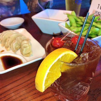 Kiku Bistro - Gyoza, Edamame and the Old Fashioned with Rum - Asian Fusion Near Me - Minneapolis, Minnesota