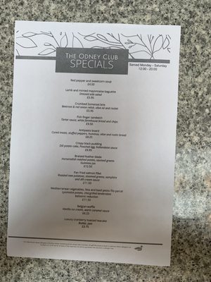 Menu photo 4 The Odney Club Cookham, WNM