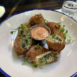 SPINACH + ARTICHOKE EGGROLLS