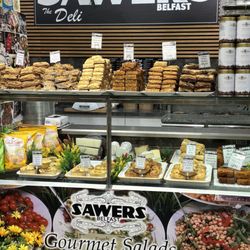 Sawers - Salad and baklava choices.