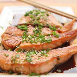 Terry's Kitchen Catering - Salmon with a balsamic citrus glaze