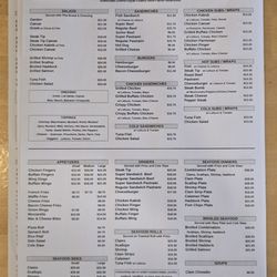 Royal Roast Beef & Seafood - September 2026 Menu