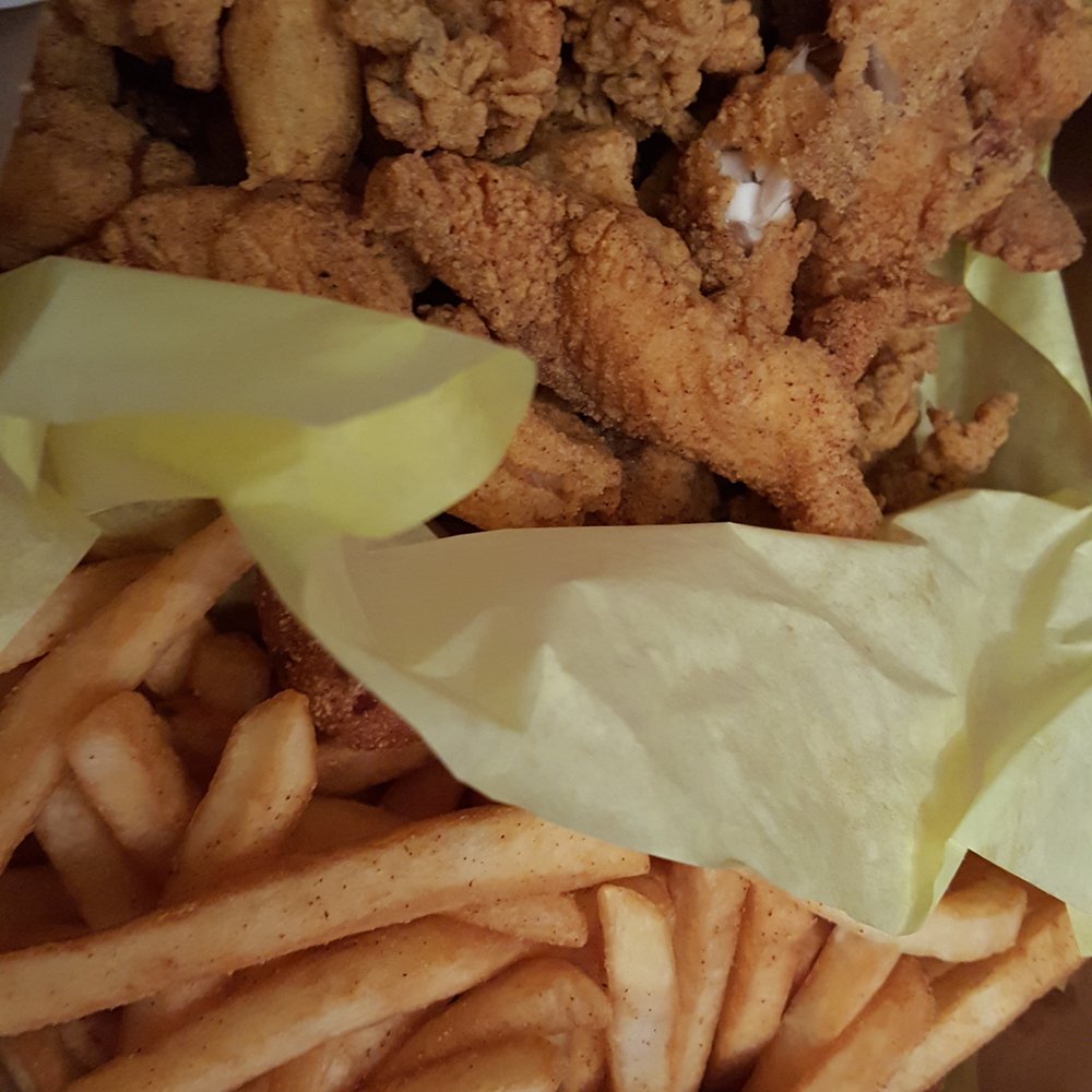 #1 Fish Market - About $24.00 (7 fish, 7 shrimp and a jar of oysters) - Fish & Chips Near Me - Long Beach, California