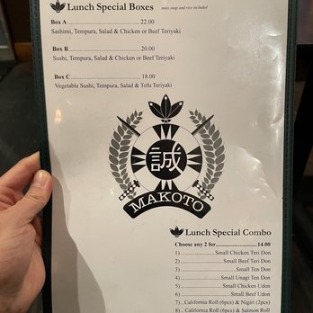 Makoto Japanese Restaurant - Lunch menu - Japanese Near Me - Burnaby, British Columbia Makoto Japanese Restaurant - Lunch menu - Japanese Near Me - Burnaby, British Columbia