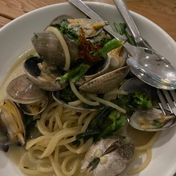 Number5 Kitchen - SPAGHETTI with clams, broccoli - New American Near Me - San Carlos, California
