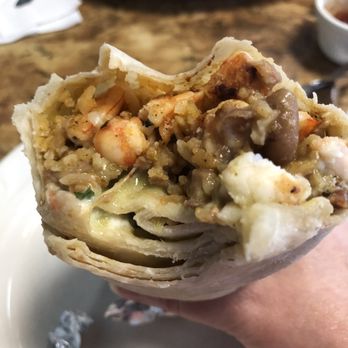 Las Isabelas - Shrimp super burrito - Mexican Near Me - Morgan Hill, California