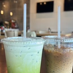 Green Thai tea & Viet Coffee
