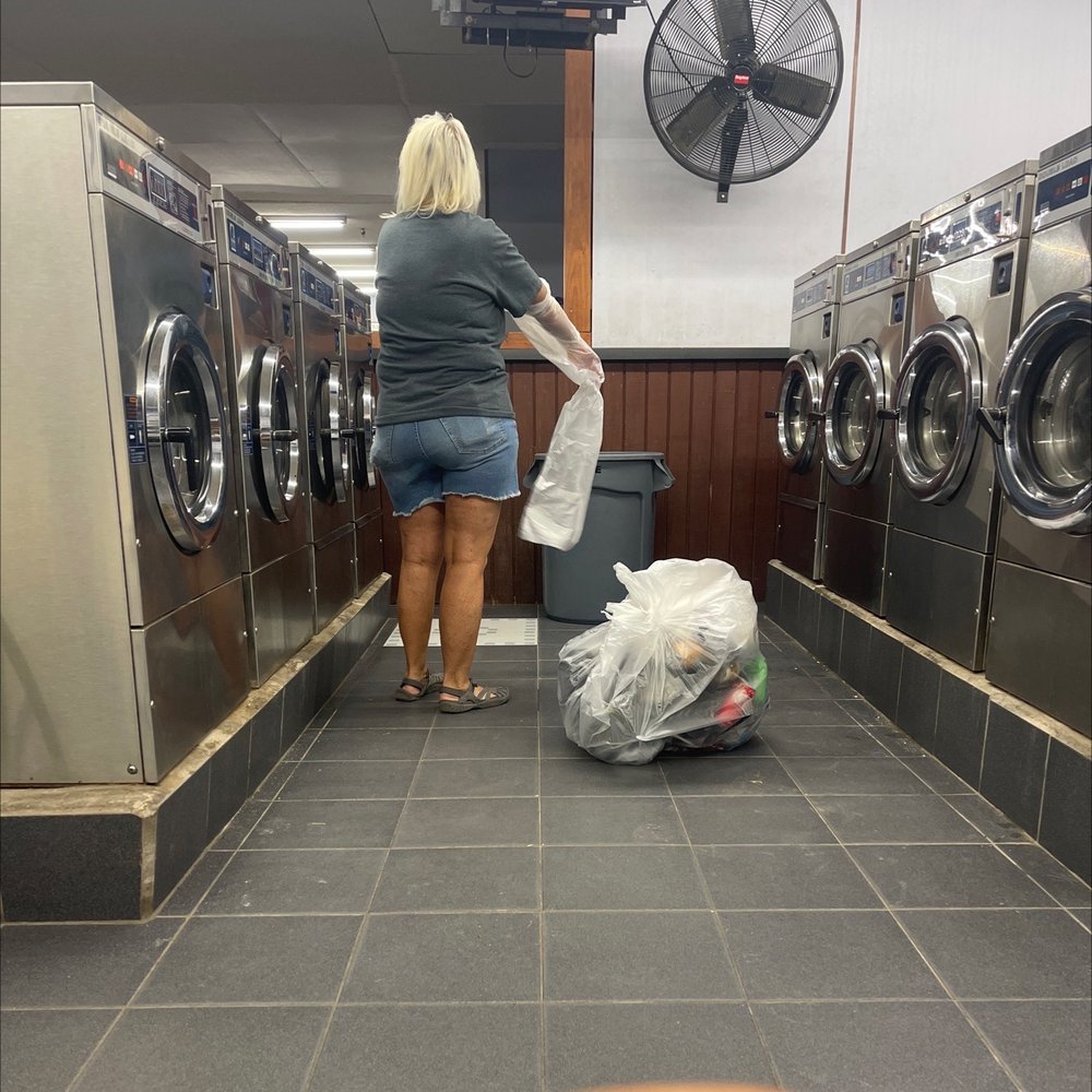 Pink Laundry - This lady has been cleaning and helping customers since I got here. No release signed so I didn't show her face lol - Laundry Services Near Me - Seminole, Oklahoma