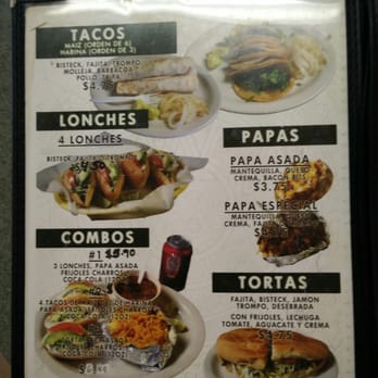 Taqueria Jalisco - Menu page 1 - Mexican Near Me - Harlingen, Texas Taqueria Jalisco - Menu page 1 - Mexican Near Me - Harlingen, Texas