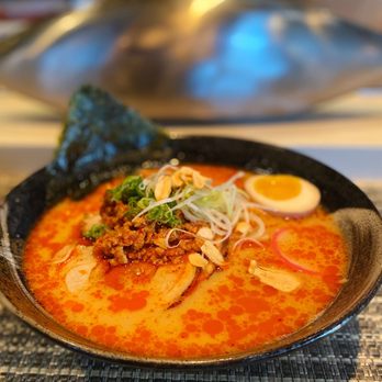 Umai - Spicy Spicy Roasted Garlic Pork Ramen @fork.the.world - Japanese Near Me - Chicago, Illinois