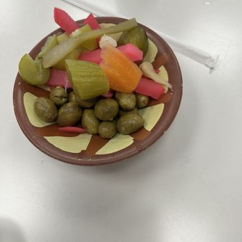 Nouri’s Restaurant  - Pickles.. love pickles and olives. - Mediterranean Near Me - Paterson, New Jersey