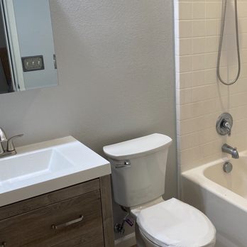 JK Construction - New vanity, toilet, and LVP flooring. - Flooring Near Me JK Construction - New vanity, toilet, and LVP flooring. - Flooring Near Me