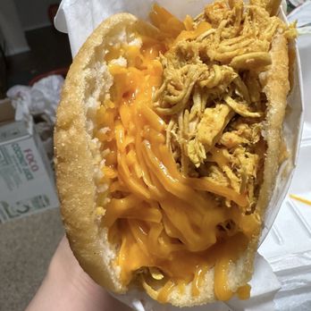 Pana's - Shredded Chicken Arepa - Food Trucks Near Me - Tulsa, Oklahoma