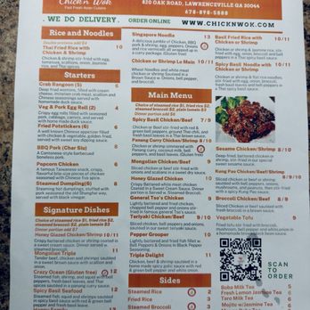 Chick'n Wok - Menu - Chinese Near Me - Lawrenceville, Georgia