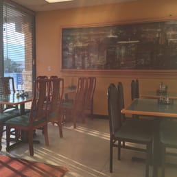The dining room with a cool picture The dining room with a cool picture