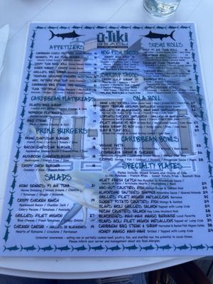 Menu photo 7 U-Tiki Beach Jupiter, FL