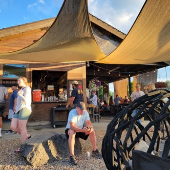 The Bite - a group of people outside a restaurant - Food Court Near Me - Bend, Oregon